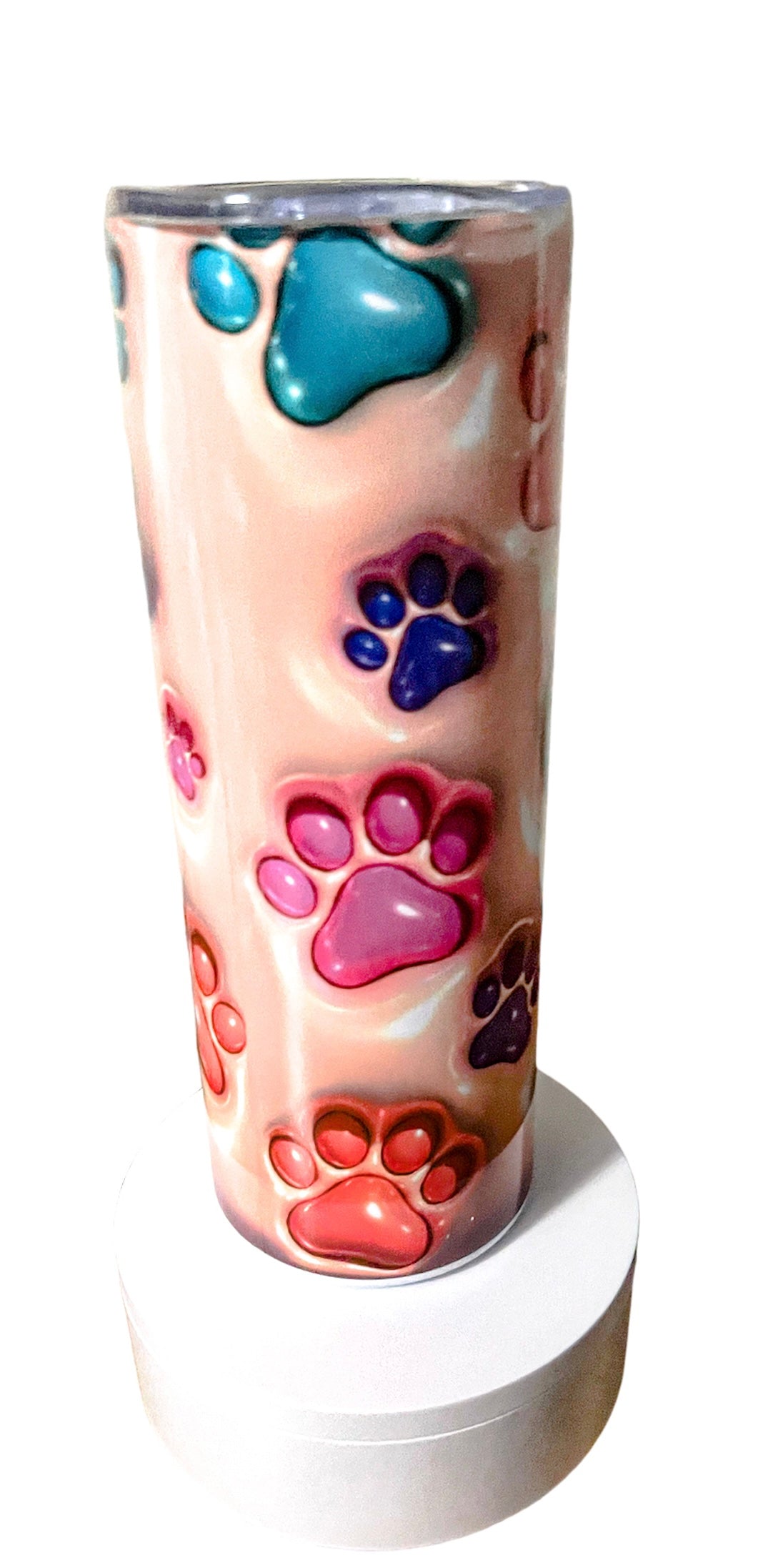 3D Inflated Fur Mom 20oz Skinny Tumbler