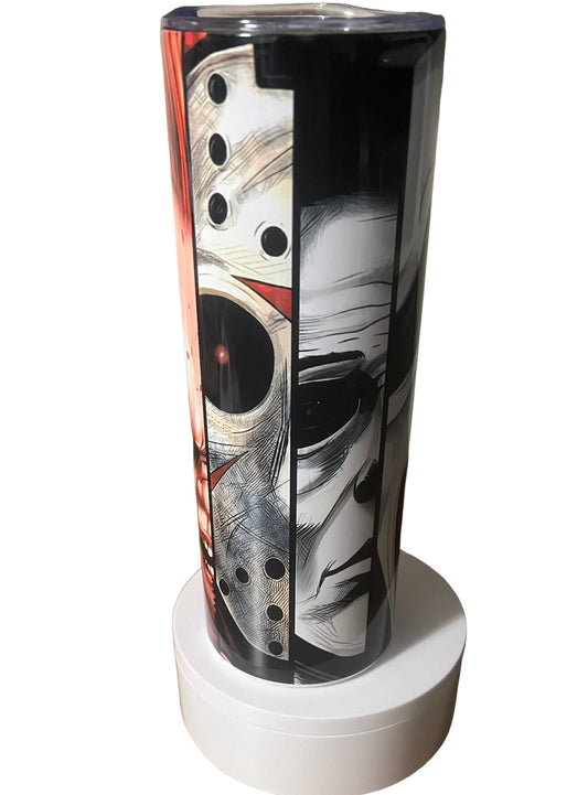 Scary Movie Horror Friends 20oz Skinny Tumbler