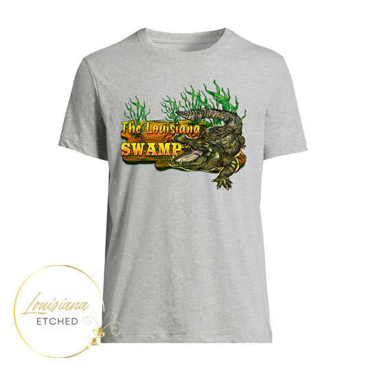 The Louisiana Swamp Alligator Gator DTF Short Sleeve T-Shirt